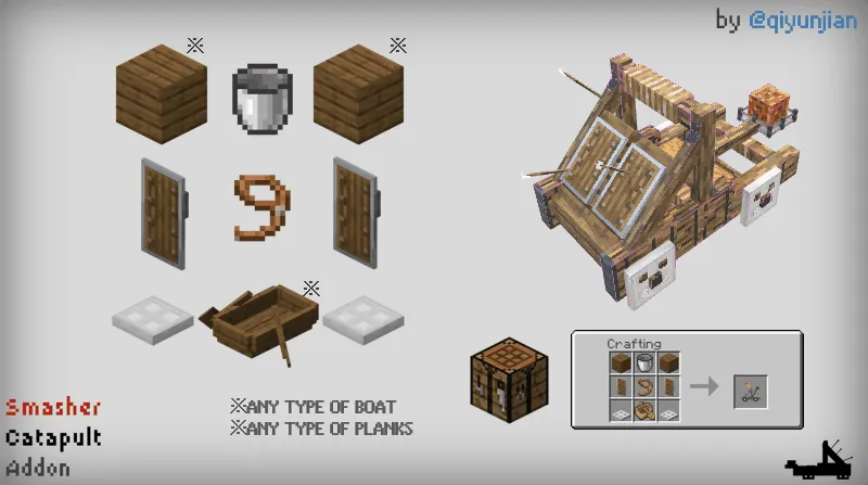 Vayronkor katapulta — Minecraft mod, rasm 3