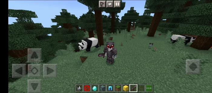 Minecraft, lekin panda mega buyumlar beradi — Minecraft mod, rasm 2