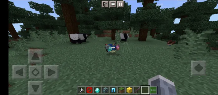 Minecraft, lekin panda mega buyumlar beradi — Minecraft mod, rasm 3