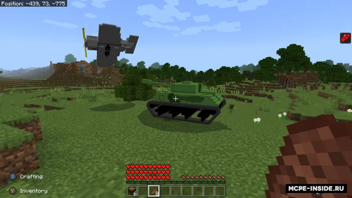 Harbiy zamonda omon qolish — Minecraft mod, rasm 2