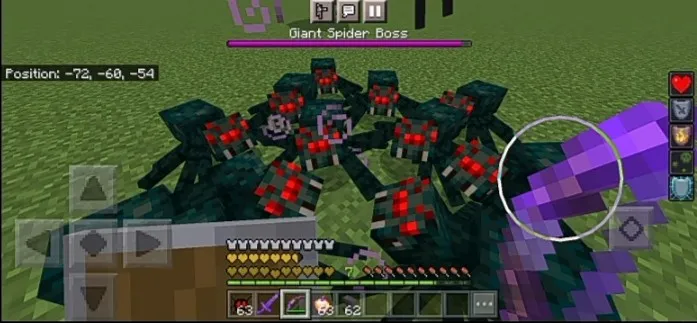 Gigant o'rgimchak — Minecraft mod, rasm 2
