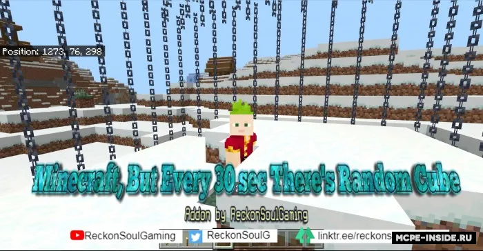 Minecraft, lekin har daqiqada tasodifiy kub — Minecraft mod, rasm 1