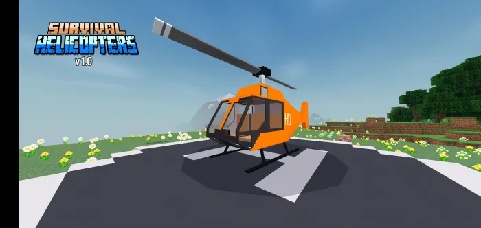 Vertolyotlar — Minecraft mod, rasm 1