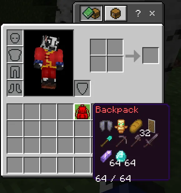 Ko'p funksiyali ryukzak — Minecraft mod, rasm 3