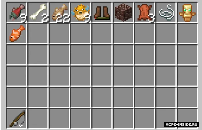 Qiziqarli baliq ovlash — Minecraft mod, rasm 1