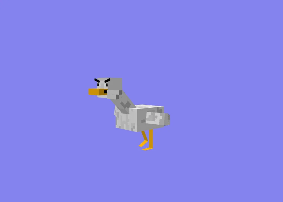 Hujum qiluvchi g'oz — Minecraft mod, rasm 2