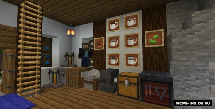 Qahva, choy va shlyapalar — Minecraft mod, rasm 1