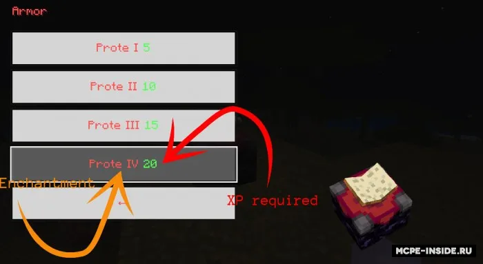 Netherite sehrlash stoli — Minecraft mod, rasm 2