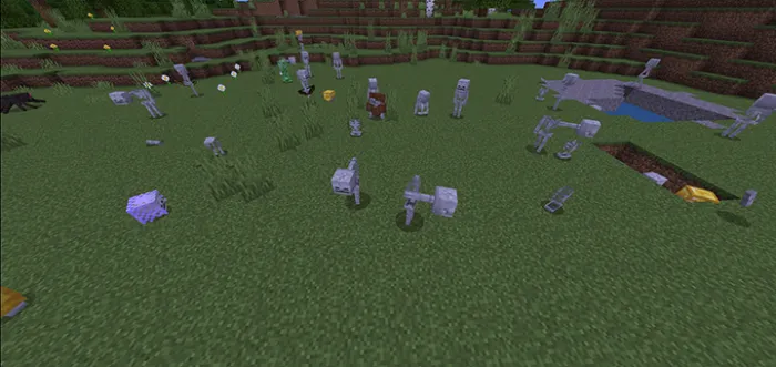 Krinkl skeletlari — Minecraft mod, rasm 1