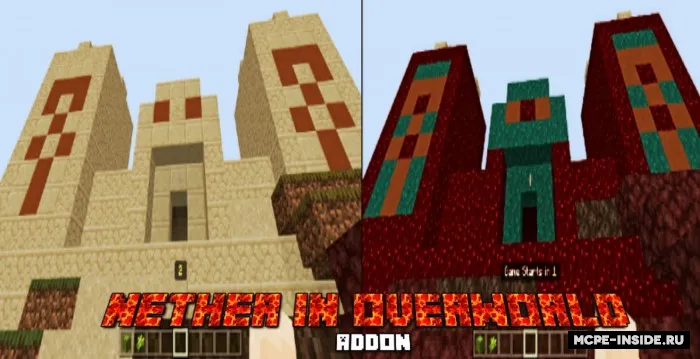 Nether ustki dunyoda — Minecraft mod, rasm 1