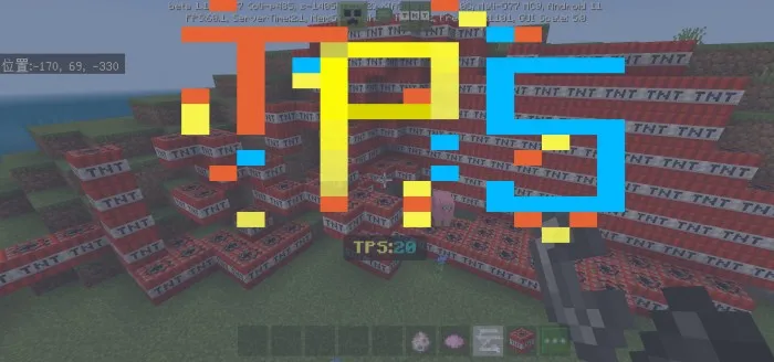 Sekundiga tiklar ko'rsatkichi — Minecraft mod, rasm 1