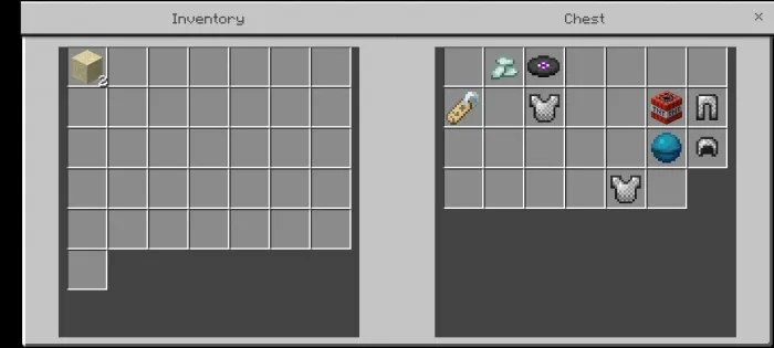 Sandiqdagi o'zgartirilgan buyumlar — Minecraft mod, rasm 1