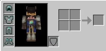 Koʻrinmas zirh — Minecraft mod, rasm 1