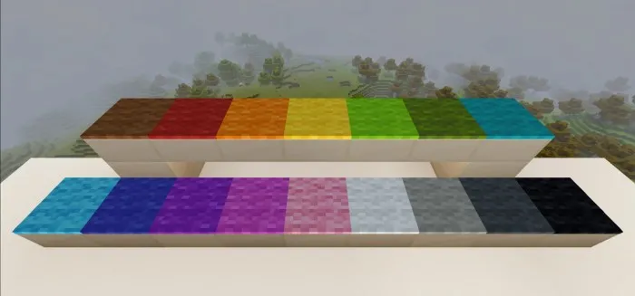 Zina va plitalardagi gilamlar — Minecraft mod, rasm 2