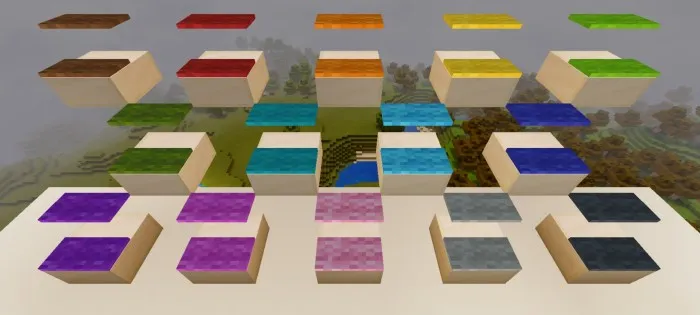 Zina va plitalardagi gilamlar — Minecraft mod, rasm 4