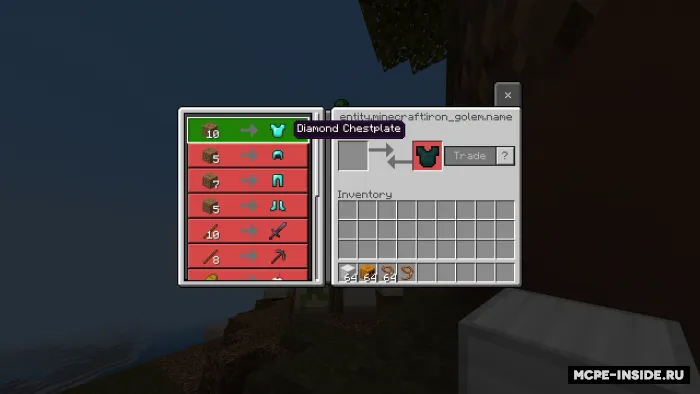 Minecraft, lekin golem super buyumlar sotadi — Minecraft mod, rasm 1