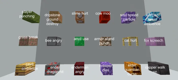 Super tasodifiy tovushlar — Minecraft mod, rasm 3