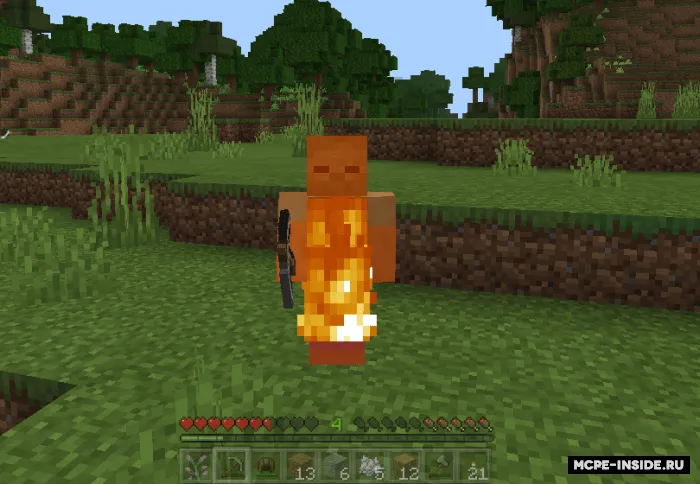 Zombi hayoti — Minecraft mod, rasm 1