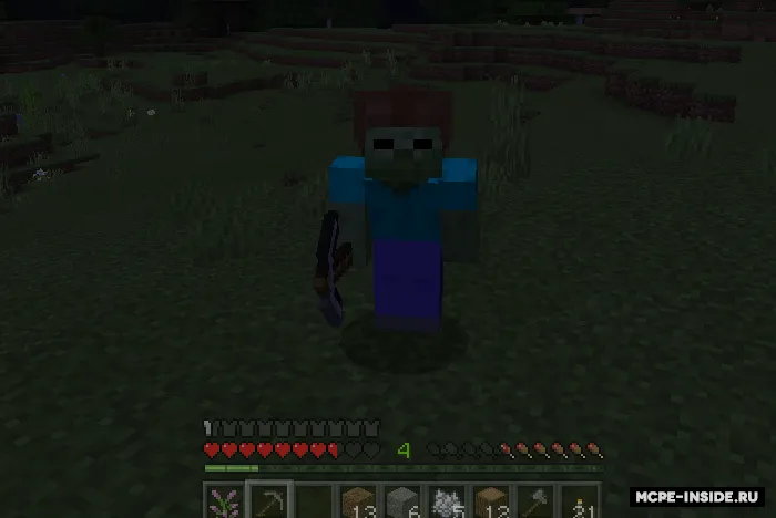 Zombi hayoti — Minecraft mod, rasm 3