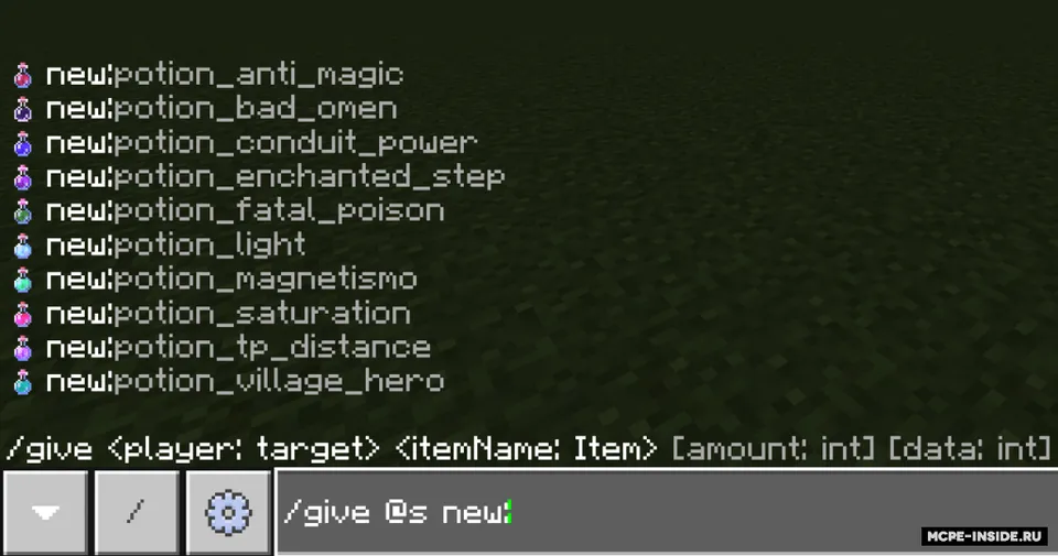 Yangi damlamalar — Minecraft mod, rasm 1