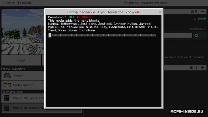Blokka tegib ketsangiz o'lasiz — Minecraft mod, rasm 4