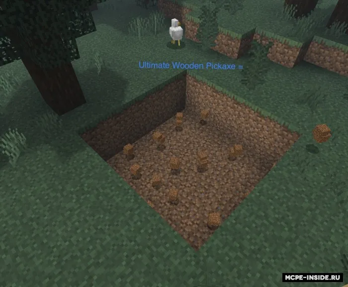 Minecraft, lekin butun chankni qazishingiz mumkin — Minecraft mod, rasm 1