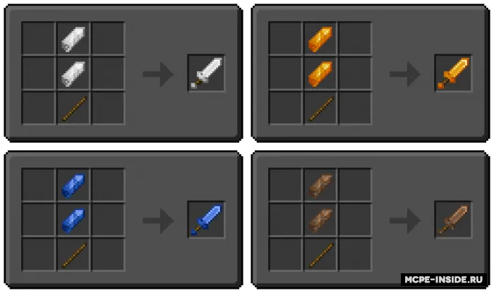 Elementar qilichlar — Minecraft mod, rasm 3