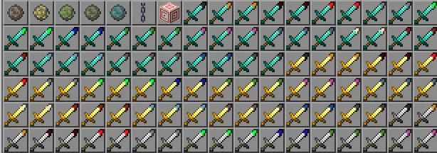 Effektli qilichlar — Minecraft mod, rasm 1