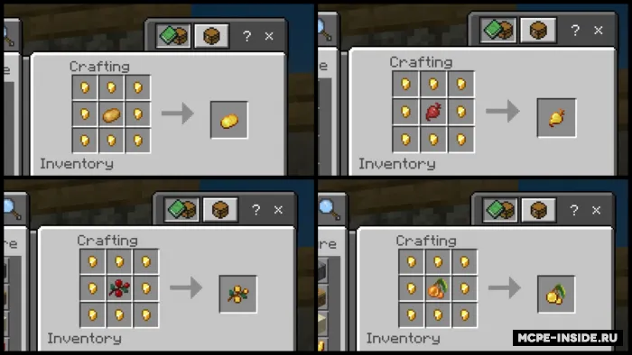 Oltin taom va ichimliklar — Minecraft mod, rasm 4