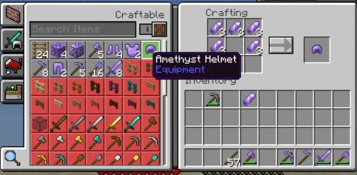 Foydali ametistlar — Minecraft mod, rasm 3