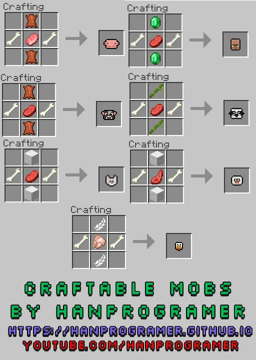 Handprogrammer yaratgan moblar — Minecraft mod, rasm 1