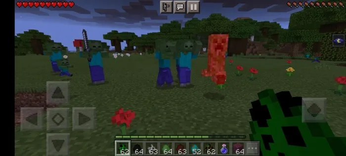 Zombi do'st — Minecraft mod, rasm 1