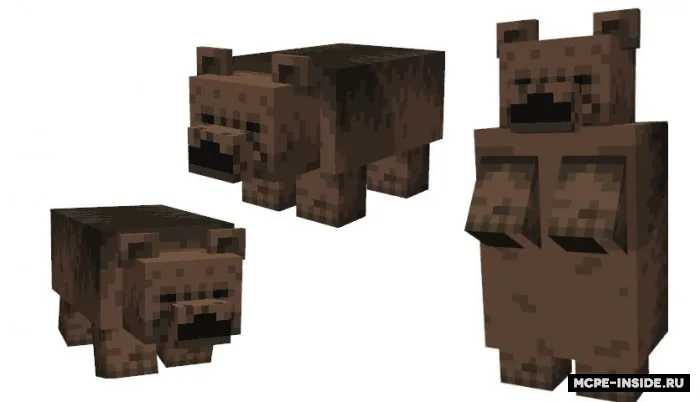 Qora va grizzly ayiqlari — Minecraft mod, rasm 2