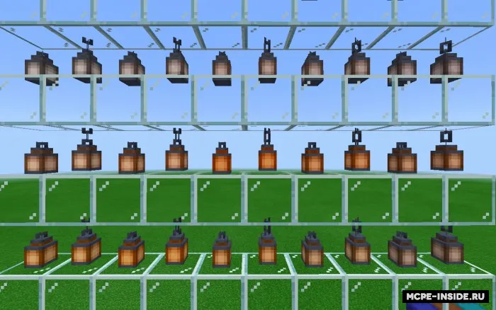 Rangli lampalar — Minecraft mod, rasm 2