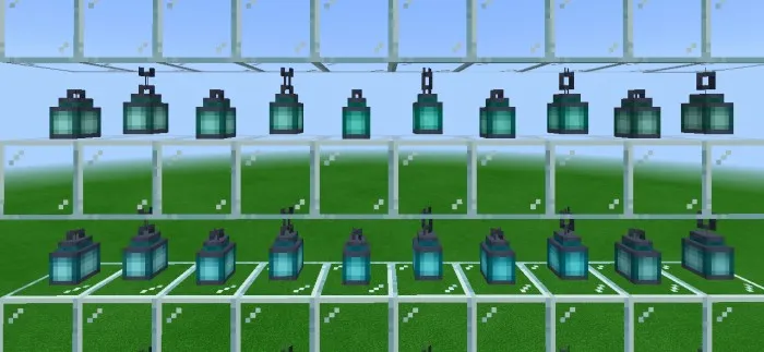 Rangli lampalar — Minecraft mod, rasm 3