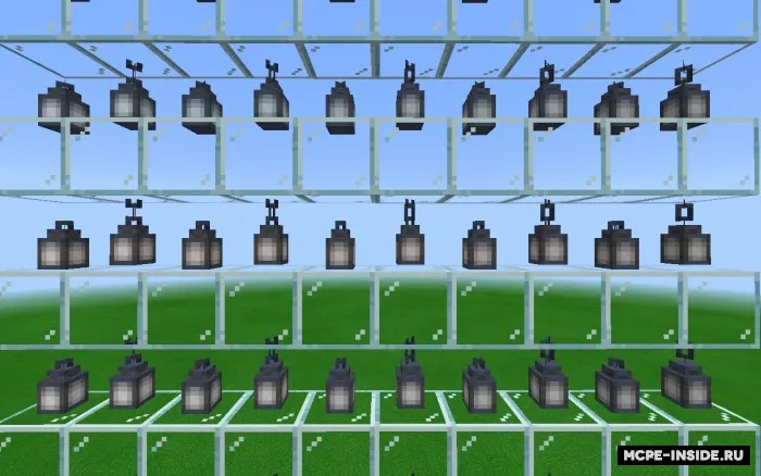 Rangli lampalar — Minecraft mod, rasm 4