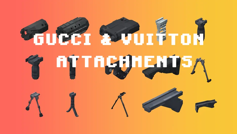 [TACZ] Gucci & Vuitton Attachments — Minecraft mod, rasm 6
