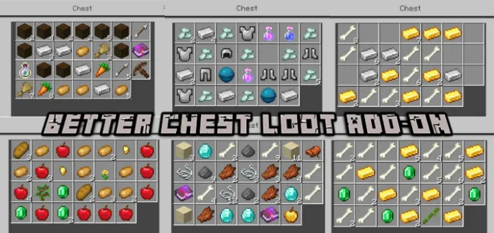 Sandiqlardagi yaxshilangan buyumlar — Minecraft mod, rasm 1