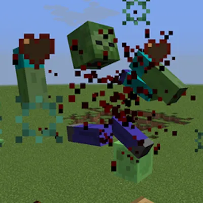 Mob Dismemberment (unofficial modern) — Minecraft mod, rasm 1