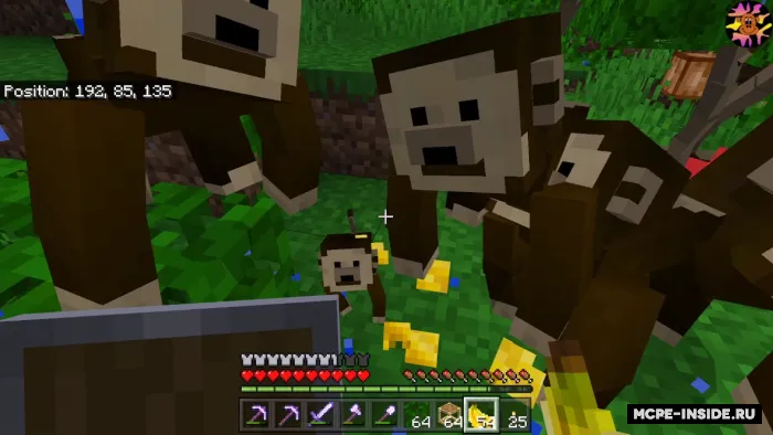 Bananlar va Maymunlar — Minecraft mod, rasm 3