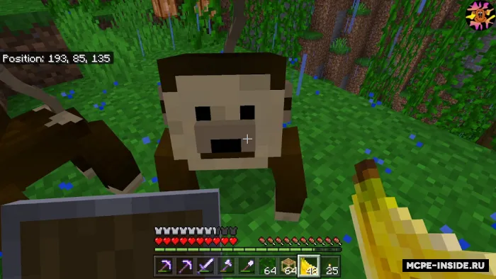 Bananlar va Maymunlar — Minecraft mod, rasm 4