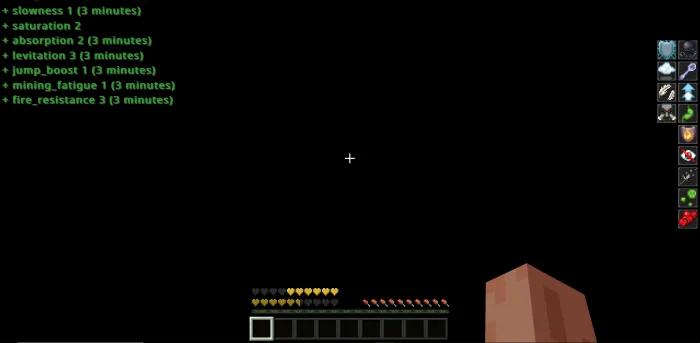 Effektlar sinovi — Minecraft mod, rasm 3