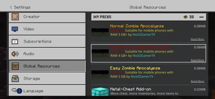 Zombi apokalipsisi — Minecraft mod, rasm 3