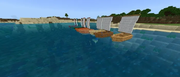 Yelkanli kema — Minecraft mod, rasm 2