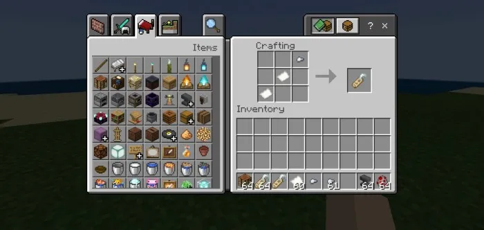PE retseptlari — Minecraft mod, rasm 1