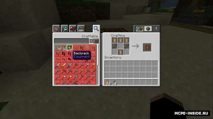 Pancake ryukzaklari — Minecraft mod, rasm 4