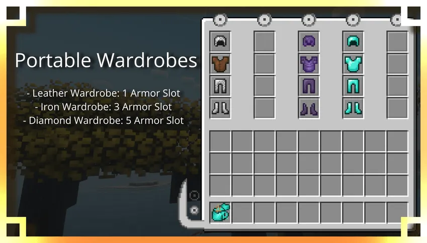 Portable Wardrobes — Minecraft mod, rasm 2