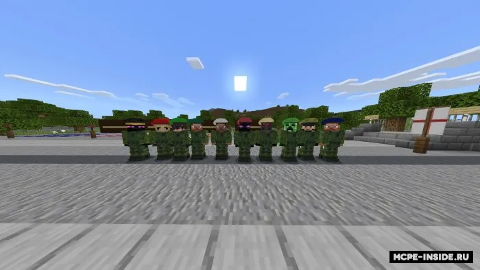 Harbiy beret — Minecraft mod, rasm 1