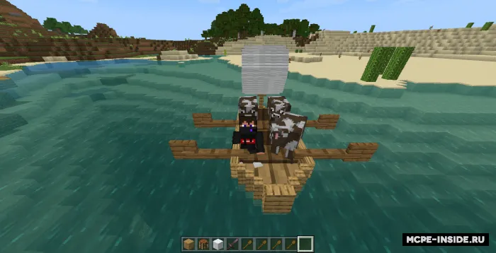 Qo'lbola qayiqlar — Minecraft mod, rasm 1