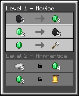 Yaxshilangan aholi savdosi — Minecraft mod, rasm 1